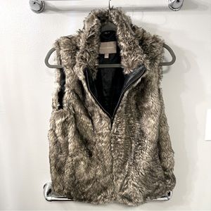 Faux Fur Vest - Banana Republic